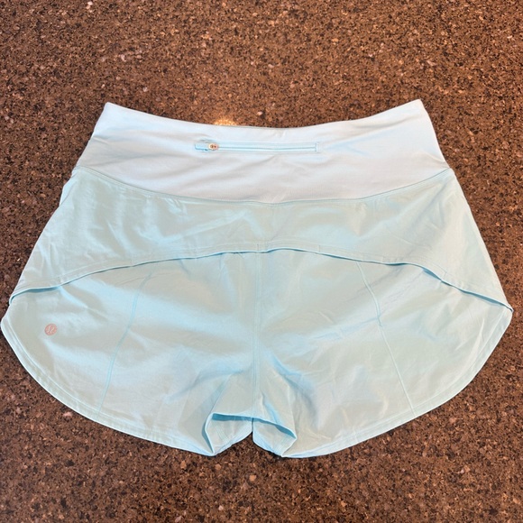 Lululemon Athletica Blue Athletic Shorts Moisture-Wicking Design - Picture 2 of 4